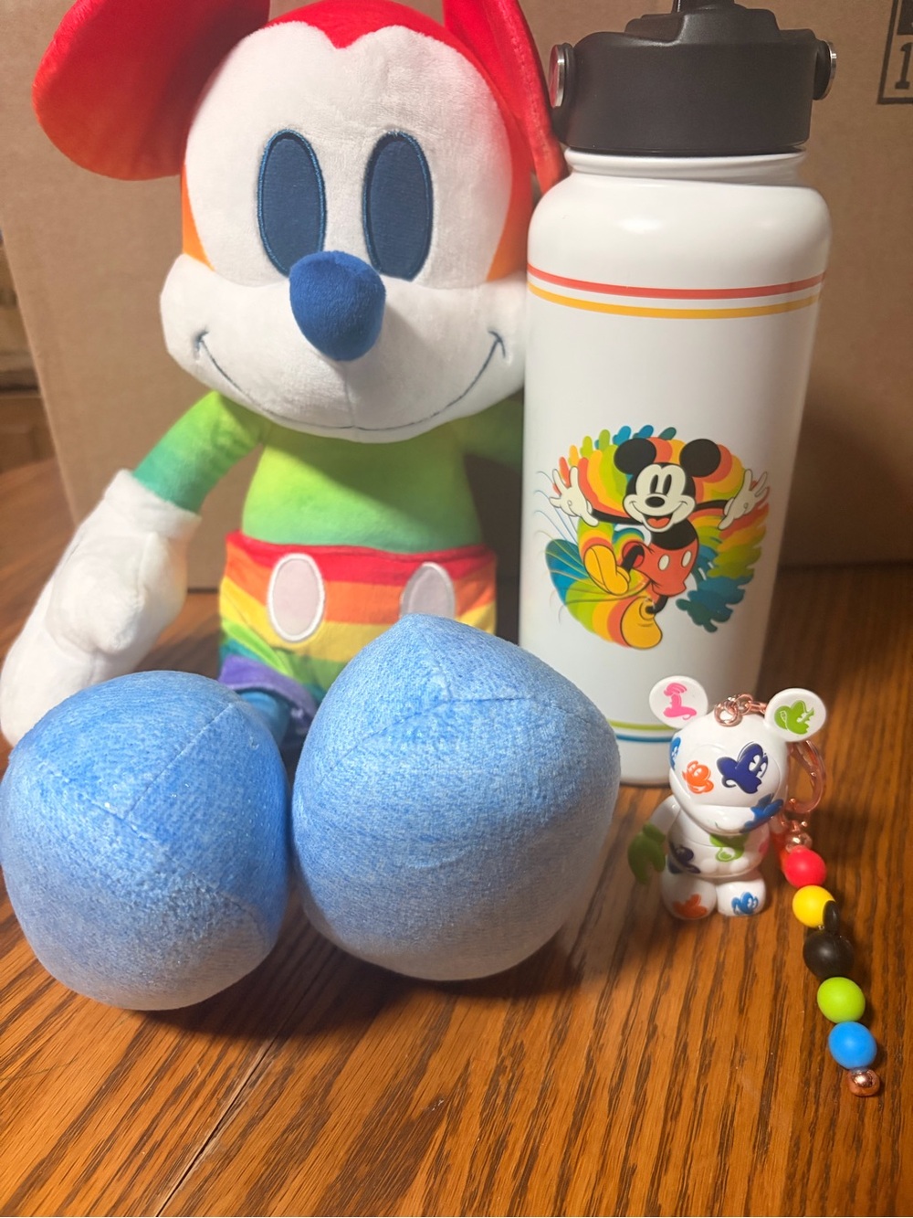 Handmade Charm, Mickey Mouse Water Bottle and Mickey Mouse Plush Set